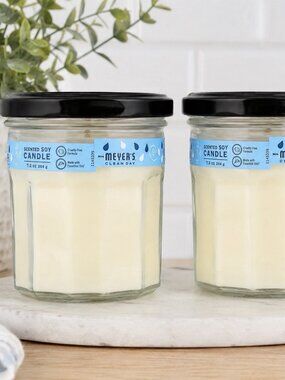 Lot of 2x Scented Soy Candle, Rain Water, 7.2 oz (204 g) New Home Decor Relaxing